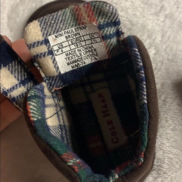 Cole Haan toddler boys brown suede shoes size 4 - Picture 8 of 8